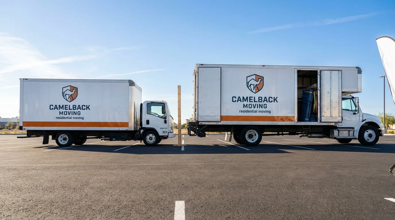Moving truck size capacity guide in Pleasant Valley